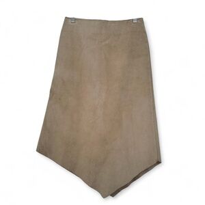 Chic Asymmetrical Tan Skirt